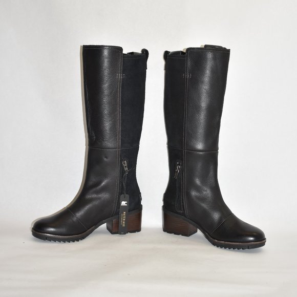 $260 SOREL CATE KNEE HIGH BOOT LEATHER WATERPROOF PLATFORM BLOCK 6  (TC1) - Picture 4 of 9